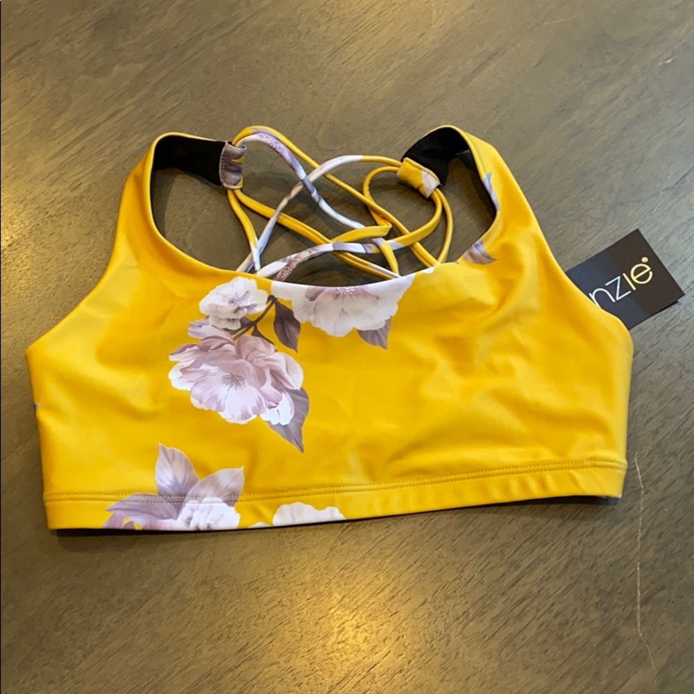 ONZIE GOLDEN FLORAL CHIC BRA NWT